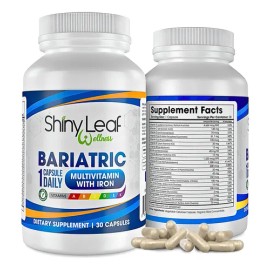 Shiny Leaf Multivitaminico Bariatrico Cirugia Bariatrica Completo 1 Mes Con Hierro 30 Capsulas Sin Sabor                                              