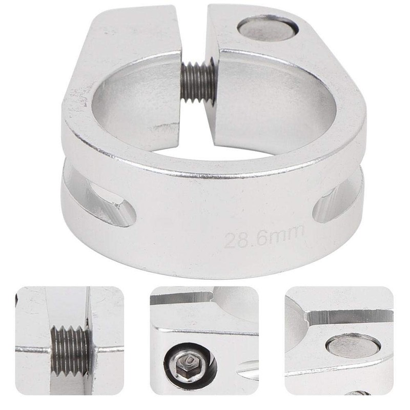 Keenso Bicycle Seat Post Clamp, Bicycle 28.6 mm Seat Post