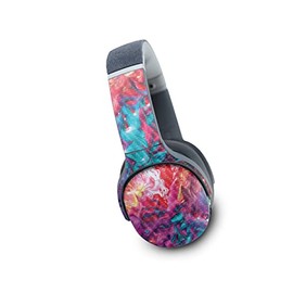 MightySkins Carbon Fiber Skin Compatible with Skullcandy Crusher Evo Wireless - Paint Party | Protective, Durable Textured Carbon Fiber Finish | Easy to Apply | Made in The USA