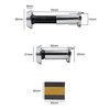 Door Viewer Polished Chrome Peephole Wide Angle 50-75mm Thick Doors