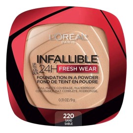 L'Oréal Paris Infallible 24h Fresh Wear, Base de Maquillaje en Polvo Mate