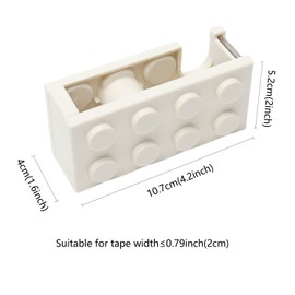 4 Pack Desktop Tape Dispenser Cute 4 Color Tape Dispenser for Gift Wrapping Tape Cutter for Office Home School and Crafts