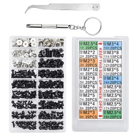 SZSL Laptop Screws M2.5 M 3 Laptop Screws M2 SSD Flat Replacement Laptop Screws Storage Case 355 Pcs