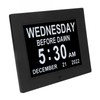 8inch Digital Day Calendar Clock Alarm Reminders 8 Languages Large