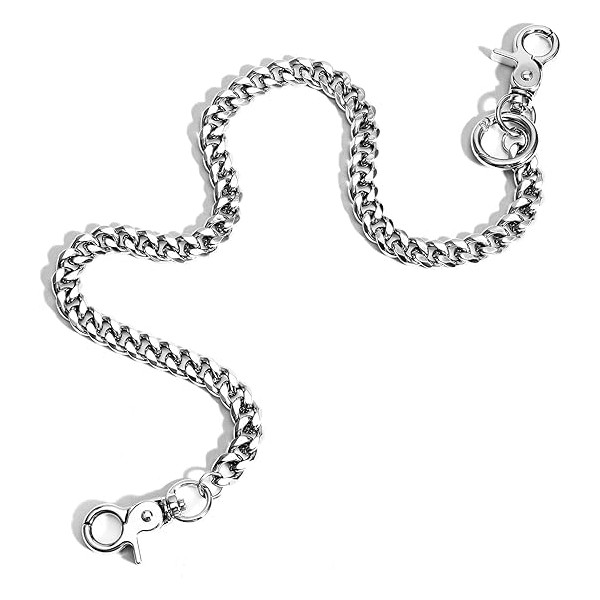 Wallet Chain for Men, 50 cm Jean Chain, Stainless Steel