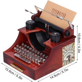 Spring.Rd Vintage Typewriter Music Box for Home/Office/Study Room Décor Decoration