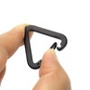 2pcs Triangle Carabiner Clip, Stainless Steel Quick Release Keychain Carabiner