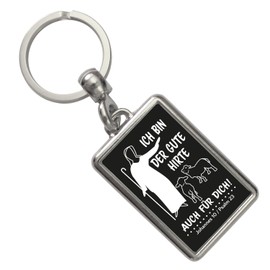 speecheese Johannes 10 Psalm 23 Keyring with Saying Ich bin der gute Hirte auch für dich 10 Jesus Schäfer Christian Religious Sheep Sheep Herd, multicoloured