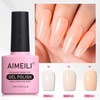 AIMEILI Soak Off U V LED Nude Gel Nail Polish