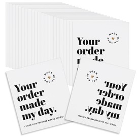 Nogeqi 50 Pcs Thank You Cards Bulk for Small Business,Thank You Business Cards,Small Thank You Notes,Small Business Supplies for Online Store Thanks Customers (Simple Style)