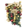 Christmas Inverted Tree Wreath Door Hanging Electroplated Ball Rattan Garland