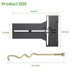 10L0L Golf Cart Battery Hold Down Rod and Plate for
