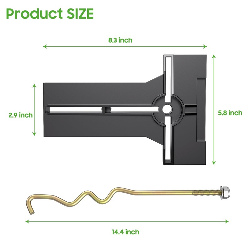 10L0L Golf Cart Battery Hold Down Rod and Plate for