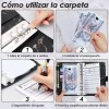 28 Piezas Carpeta Cuaderno A6, Organizador De Dinero