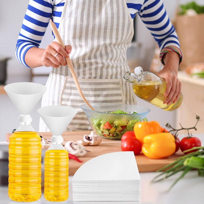 NACHLYNN 20pcs Deep Fryer Oil Filter 4.5 Inch Non Woven