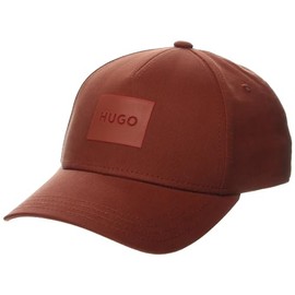 HUGO Men's Big Logo Cotton Baseball Hat, Ceramic Red, One Size
