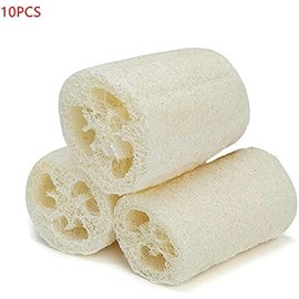 Esponja de Luffa Natural VIGAN (10 Unidades) Exfoliante para Ducha y Cocina