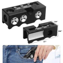 Vefungyan Pool Cue Tip Replacing Kit: 11-in-1 Billiards Pool Cue Tips Shaper with 40pcs 13mm cue Tips and 10 Chalk Cubes