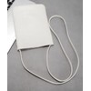 Aspersio Stylish Sacoche Thin Mini Shoulder Bag Bag, powder white