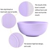 Cuayaes 5Pcs Unbreakable Cereal Bowls, 18 Oz Lightweight Wheat Straw