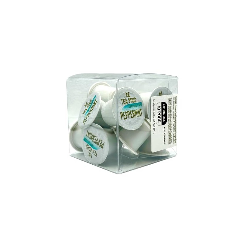 Peppermint pods compatible with Nespresso OriginalLine, peppermint capsules for coffee