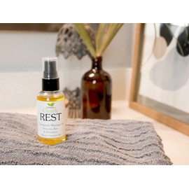 Clearly Rest, Aromatherapy Massage and Body Oil | Stress Relief | Therapeutic Blend of Essential Oils with Avocado, Jojoba, Grape Seed, Chamomile | Lightweight, Moisturizing, Luxurious