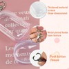 6 Pcs Clear Figure Display Bag with Keychain, Zipper Clear