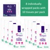 Swisspers Pocket Tissues, 3-Ply White Facial Tissues for Purse, Pocket,