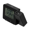 Black Projection Clock with Time Temperature LCD Screen USB Charging