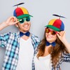 Propeller Top Cap Rainbow Detachable Hat Nerd Crazy Spinner Hat