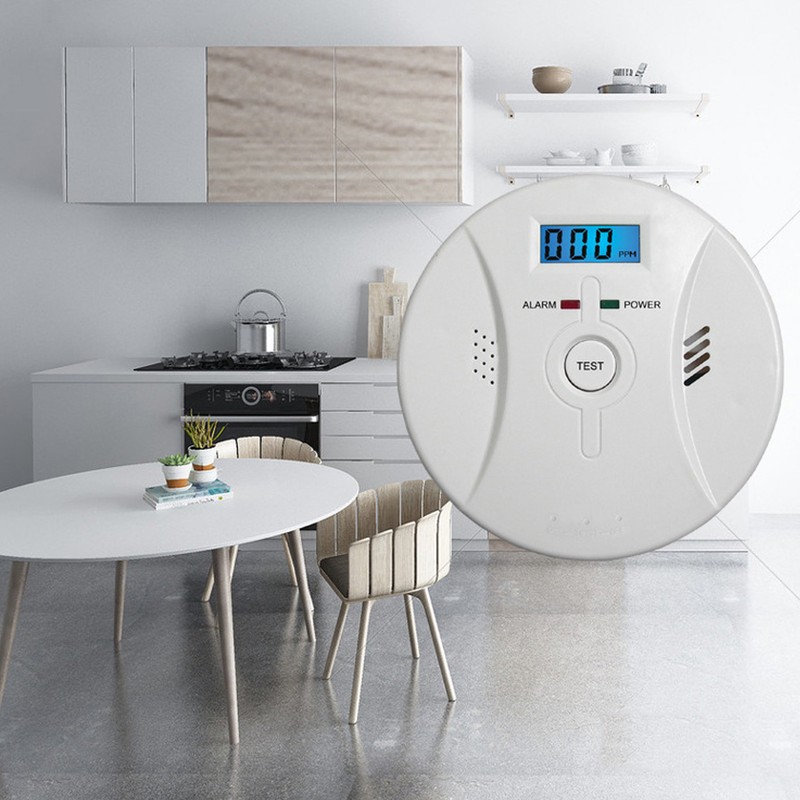 2 in 1 Smoke and CO Detector Sound Light Alarm