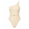 Women’s One-Shoulder One-Piece Swimsuit for Beachwear – Belted Monokini for