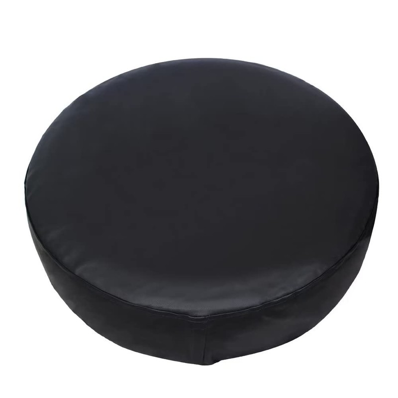 Spare Tire Cover, Black Wheel Cover Waterproof PVC Leather Dust-Proof