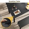 Rovibek 43" Dining Table Benches Set for 4, Modern Space