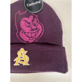 Captivating Headwear Arizona State Sun Devils Knit Beanie Hat winter NWT
