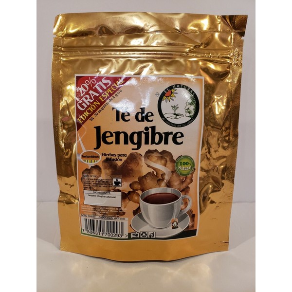 GINGER TEA/ TE DE JENGIBRE 30 Bags/sobres 100% Natural 