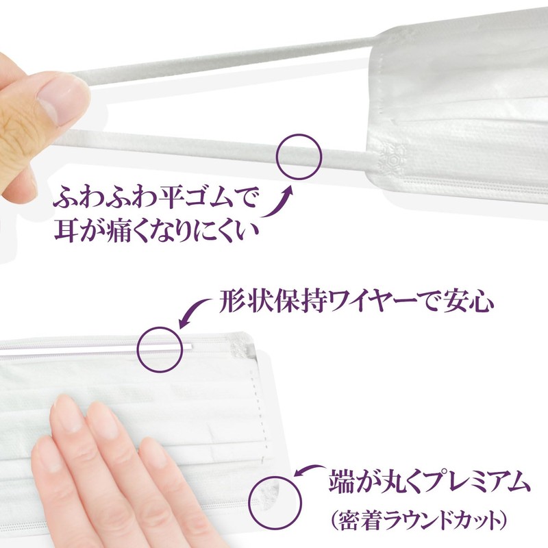 iSDG Non-Woven Mask, Premium, Large Size, 50 Sheets (Individually Packaged)