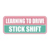 GEEKBEAR Learning to Drive Stick Shift Car Magnet - Colorful,