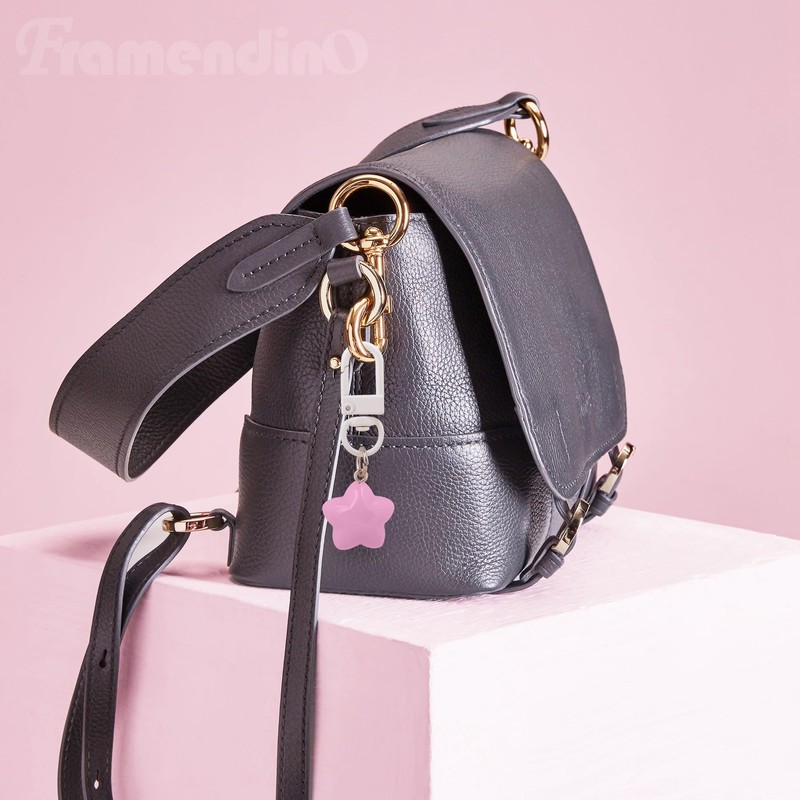 Framendino, 10 Pack Cute Star Keychains Lovely Chubby Key Chains