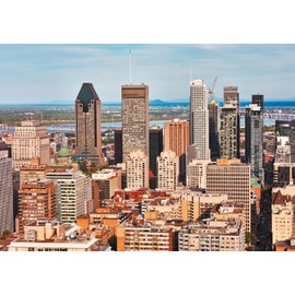 Pierre Belvédère • 1000-Piece Puzzle • Downtown Montreal, Quebec • 68 x 48 cm • Canadian Scenes • Jigsaw Family Puzzle Table Game • 813702
