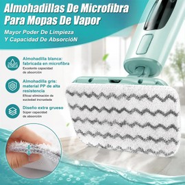 8PCS Almohadillas Limpiadoras para Fregona de Vapor,Almohadilla de Repuesto