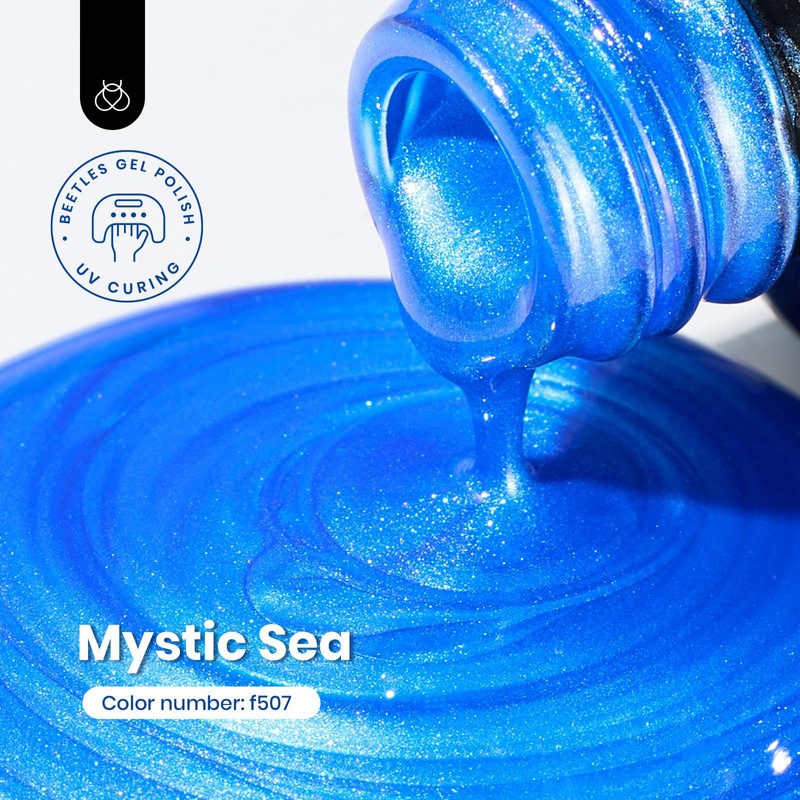 beetles Gel Polish Navy Blue Gel Nail Polish 0.51OZ Dark