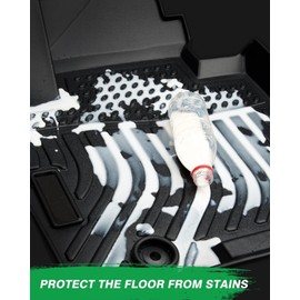 KAC Auto TPE Foot Mats for 2021-2023 Elantra, Waterproof Floor Mats OEM Car Mats Auto Floor Liners 1st & 2nd Row Car Accessories Deep Dish All-Weather