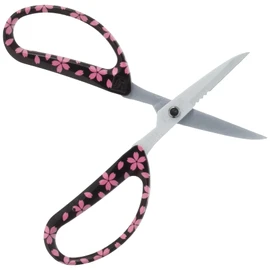 Chikamasa CRI-360SFWSB Florist Arrangement Scissors, Fluorine Blade Cap, Sakura Black