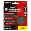 Trend Mesh 125mm Random Orbit 150 Grit Abrasive Sanding Discs,