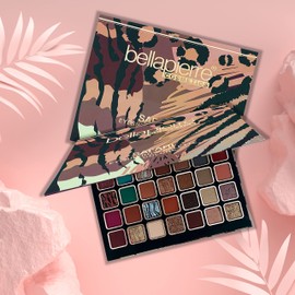 bellapierre Safari Eyeshadow Palette | 35 Shades in Matte, Satin, Shimmer, & Foil Finishes | Non-Toxic & Paraben Free | Vegan & Cruelty Free