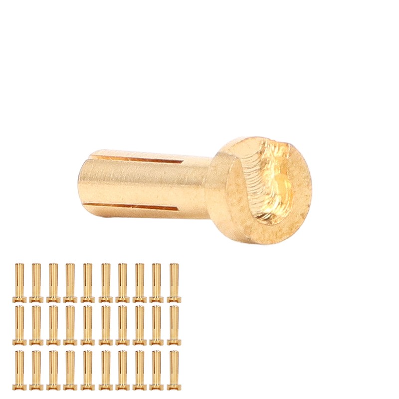 30Pcs Banana Plug Connectors Brass High Accuracy Standard RC Battery