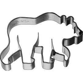 Birkmann 198081 Bear Cookie Cutter with Inner Embossing Stainless Steel 8.5 cm