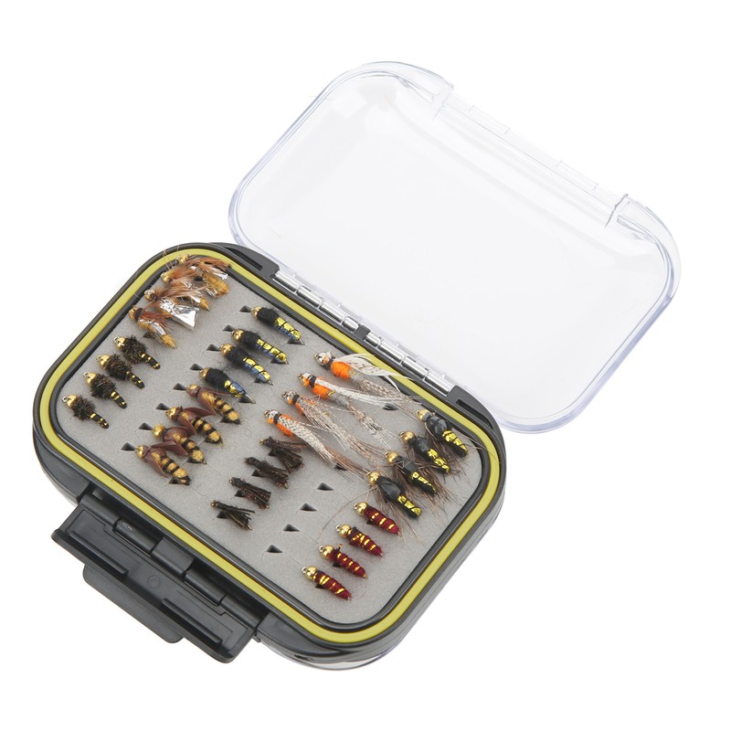 64 Pcs Fly Fishing Flies Stainless Steel Colorful Fishing Lure