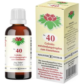 MAGISTER DOSKAR Tropfen Nr. 40 - Homöopathische Gelenksentzündungstropfen, 50 ml